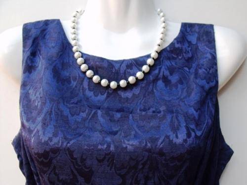 47cm White and Black Pearl Necklace by Cooper and Lombard Jewellry