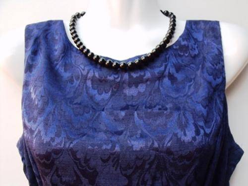 47cm 10mm Jet Black Pearls Necklace by Cooper and Lombard Jewellry