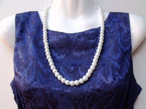 62cm 10mm White Pearls Necklace by Cooper and Lombard Jewellry
