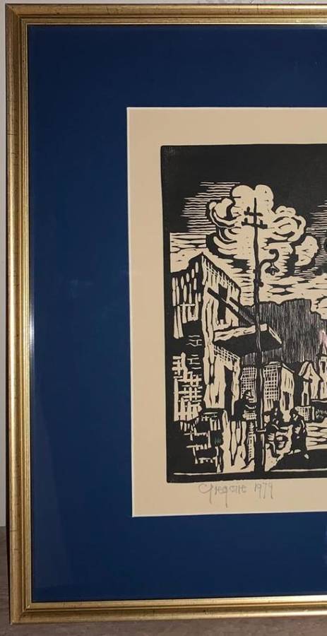 Gregoire Boonzaier Linocut