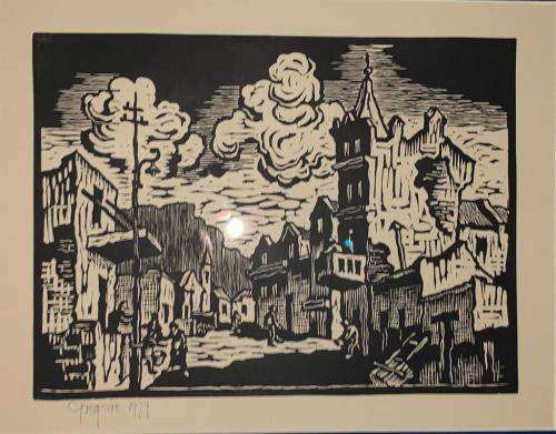 Gregoire Boonzaier Linocut