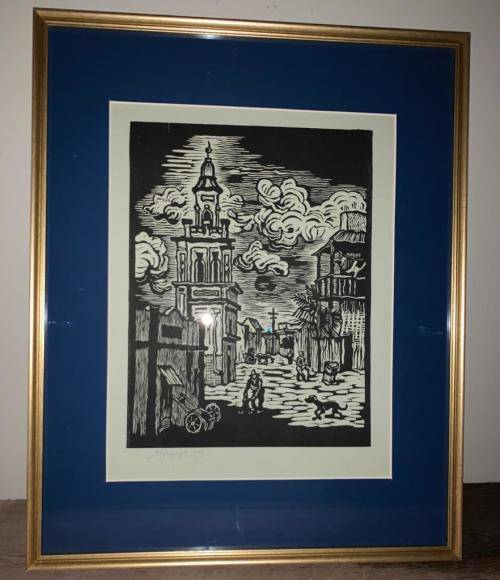 Gregoire Boonzaier Linocut