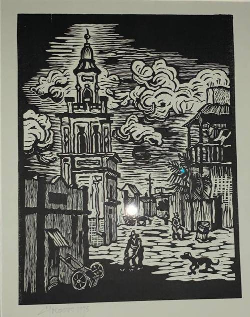 Gregoire Boonzaier Linocut