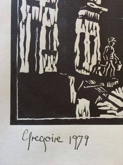 GREGOIRE BOONZAIER, BO-KAAP LINOCUT