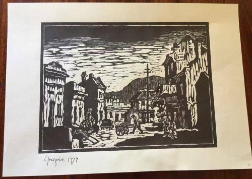 GREGOIRE BOONZAIER, BO-KAAP LINOCUT