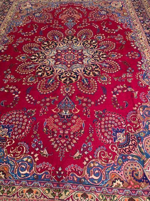 VINTAGE HANDWOVEN PERSIAN RUG [ KASHMAR] 3M95cm x 2M90cm