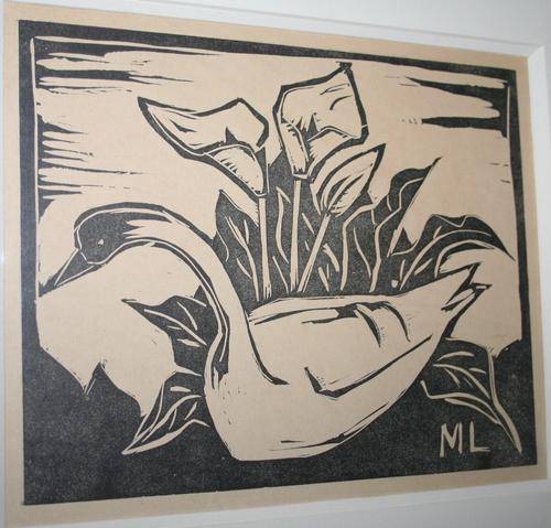 Maggie Laubser-Original Linocut 21.5x26.5 (INVESTMENT)