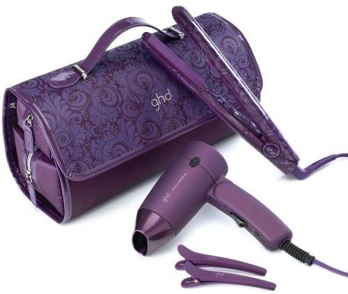 GHD Purple Gift SET - Includes Iron, Hairdryer
