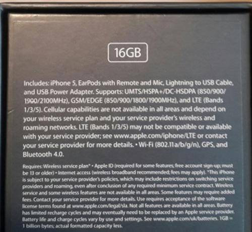 iphone 5 16GB black