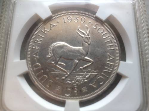 1959 CROWN - AU58 GRADED IN SLAB - RARE.