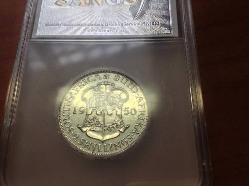 1950 TWO SHILLINGS - RARE AU GRADE!!!