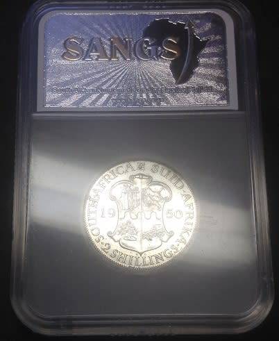1950 TWO SHILLINGS - RARE AU GRADE!!!