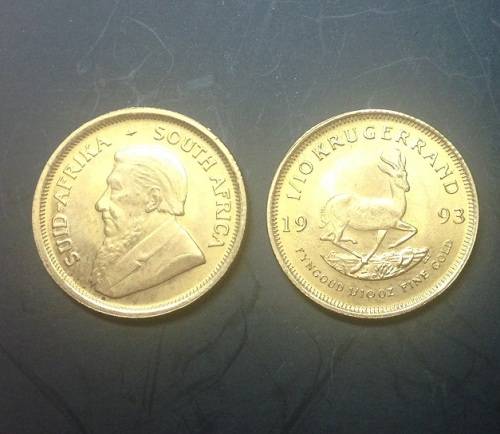 GOLD KRUGERRANDS 1/10th OUNCE BULLION (BID PER COIN) !!!
