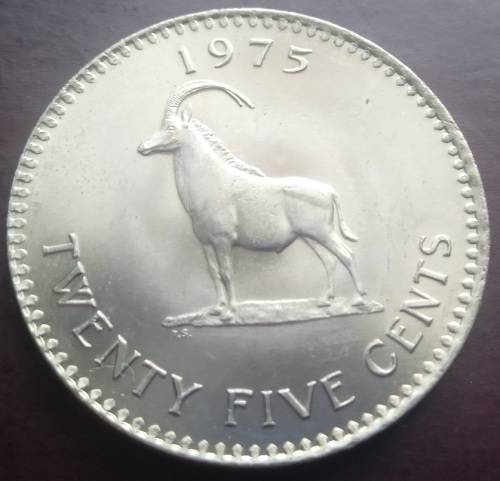 1975 Rhodesia 25 Cent