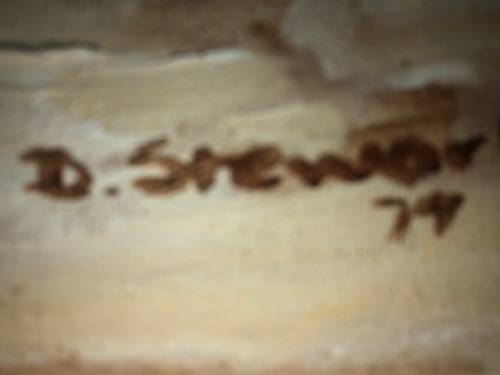 D Steward;Framed oil painting: Well known artist