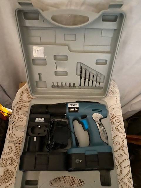 Beyer Rechargeable electric drill in Case:Model CSHD 24:Giveaway price