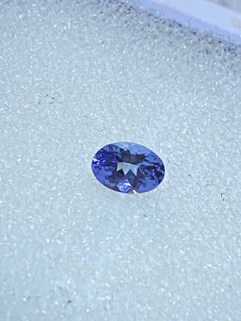 Natural 0.36 carat Tanzanite: Actual image: Exceptional colour