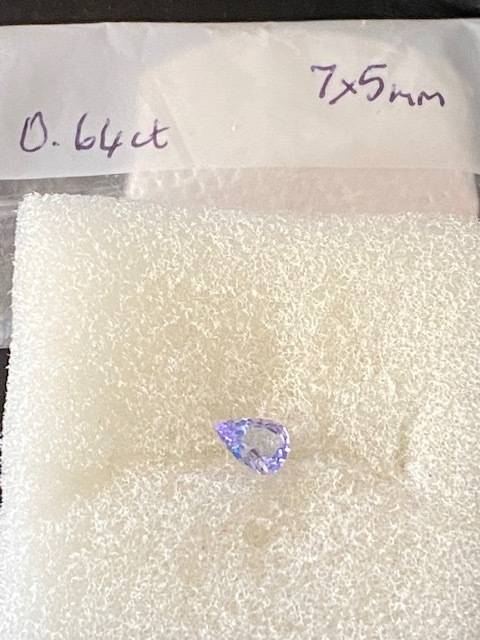 Lovely 0,64 ct Natural Tanzanite: Actual image