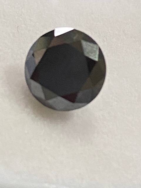 Beautifully professionally cut Black Moissanite in excess of 1 ct: Check other listings too!