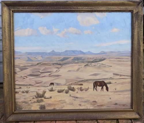 Lovely Original Acrylic Painting: Signed by RS Wynne : Well framed