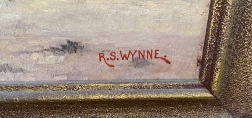 Lovely Original Acrylic Painting: Signed by RS Wynne : Well framed