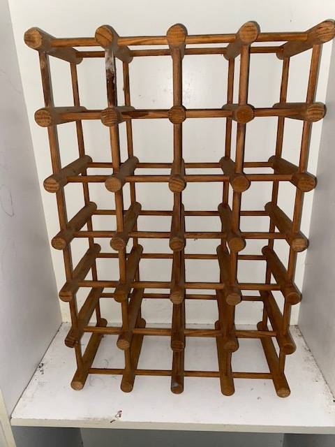 Lovely 24 Bottle wooden Wine Rack in good condition