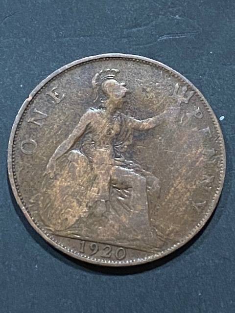 UNITED KINGDOM 1 PENNY 1920: Good condition !!!