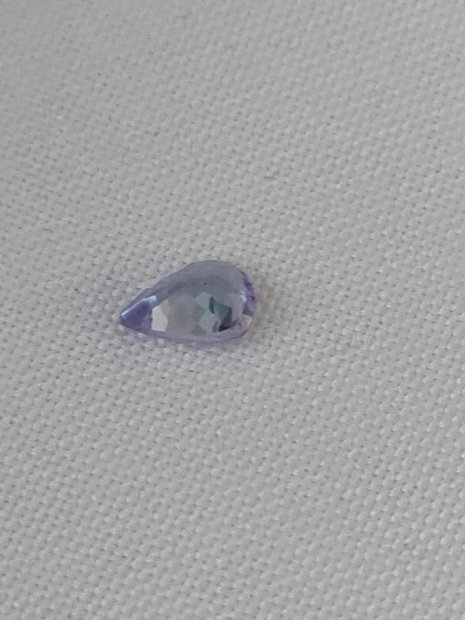 Natural Tested gemstone: Tanzanite Pear cut, 0.66 ct Top quality stone