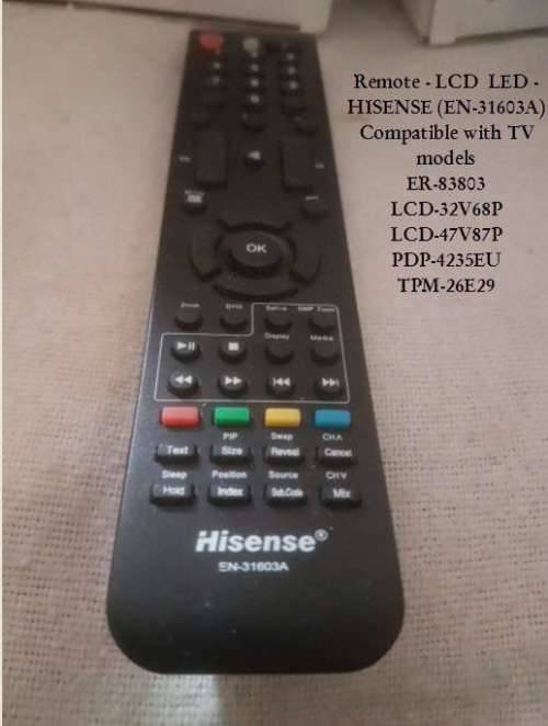 Remote Control - LCD LED - HISENSE EN-31603A