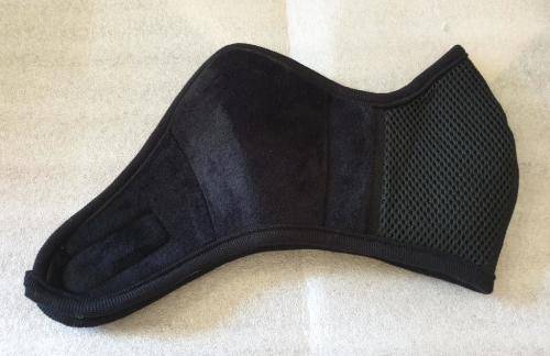 Professional Quality Protective Velvet Cloth 3 Layer Winter Face Masks - Black - Velcro Fastening