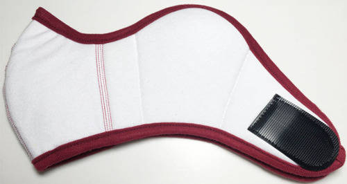 Professional Quality Protective Velvet Cloth 3 Layer Winter Face Masks - Red - Velcro Fastening