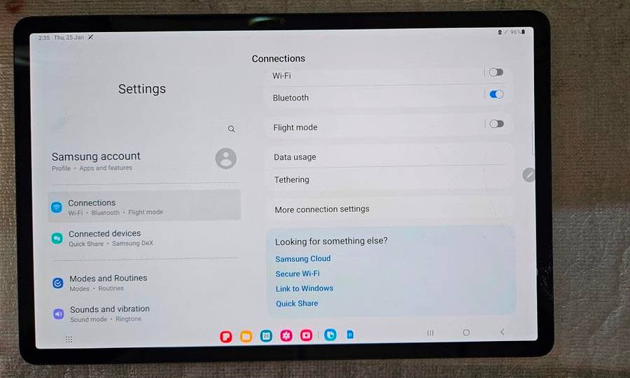 Samsung Galaxy Tab S7+ Plus SM-T970 128GB Wi-Fi 12.4 in - Mystic Grey