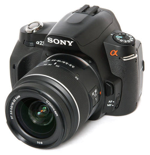 Sony A230 DSLR and lens