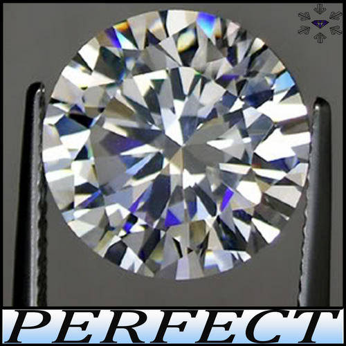 1.99CT ROUND DIAMOND SIMULATE [VVS] - BRILLIANT TOP WHITE PERFECTLY POLISHED