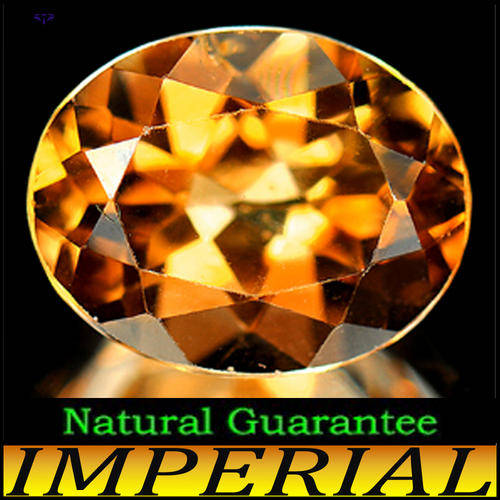 1.05CT UNHEATED SHERRY TOPAZ [VS] ~ BRAZILIAN IMPERIAL OVAL GEM (TWO AVAILABLE)