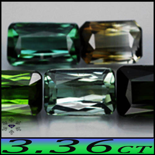 3.36CT TRI-COLOUR TOURMALINE SCISSORS [VVS-VS] PARCEL NATURAL CABO DELAGO GEMS