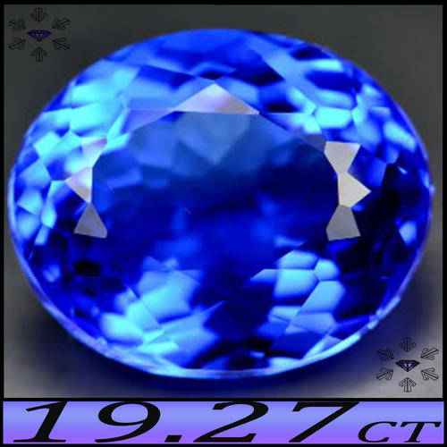 19.27CT FANCY CORNFLOWER BLUE QUARTZ [VVS] - MULTI FACETED OVAL POLISHED ENHANCED GEM