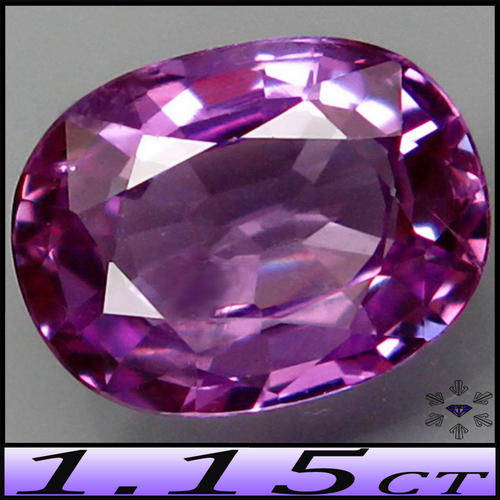 1.15ct Madagascar Fancy Vivid Purple Sapphire - SI - Precision Brilliant Oval (Gently Heated)