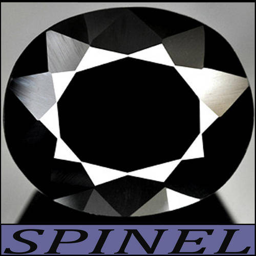29.16 CT NATURAL INVESTMENT SIZE UNHEATED BLACK SRI LANKAN SPINEL POLISHED IN A MODERN MIXED OVAL.