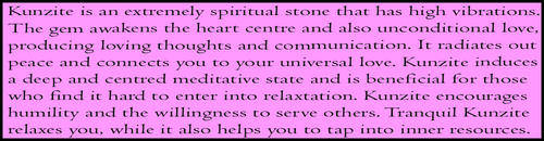 KUNZITE - CERTIFYABLE UNTREATED OR TREATED GEMSTONES FROM CALIFORNIA OR AFGHANISTAN.