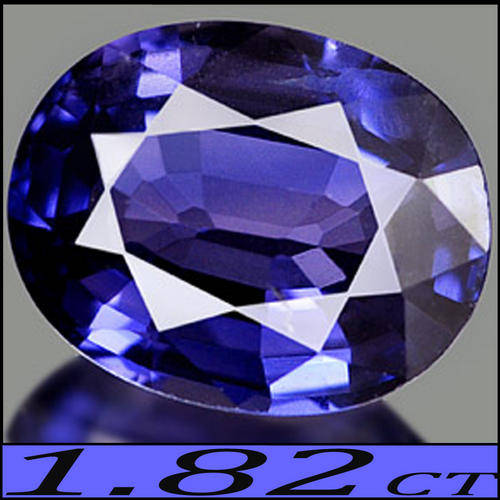 1.82 CT TWINKLING INDIAN INK BLUE NATURAL SAPPHIRE GEMSTONE AAA+++ CLEAN POLISHED OVAL.