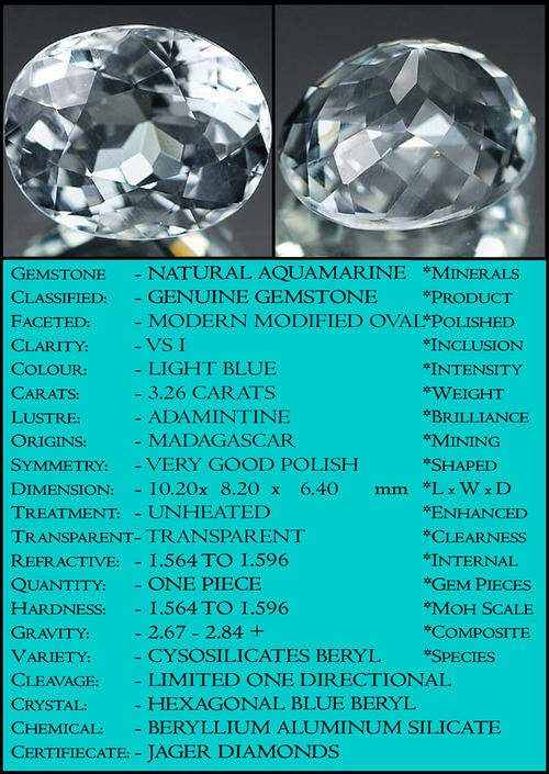 3.26 CT AMAZING NATURAL LIGHT BLUISH GREY UNTREATED AQUAMARINE, A PRESTINE OVAL POLISHED GEMSTONE.