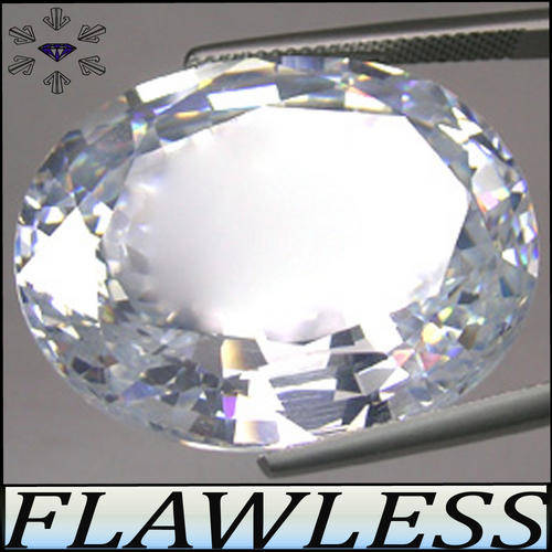 2.30 CT D+ COLOUR - VVS1 - SPARKLING SIMULATED DIAMONDS, MACHINE POLISHED BRILLIANT OVALS.