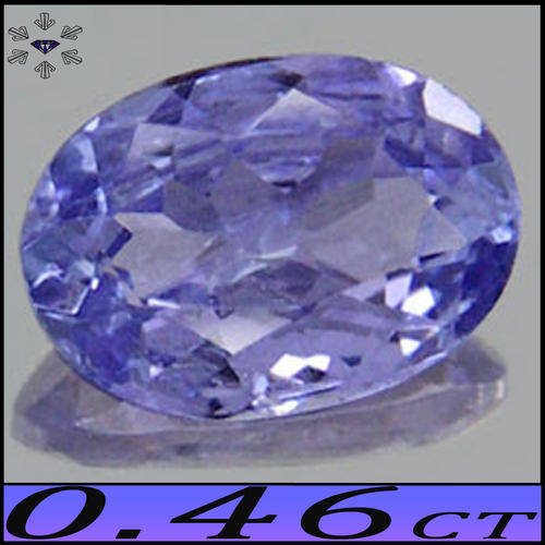 0.46CT VIOLET BLUE TANZANITE [VS], A MAGNIFICENT OVAL GEMSTONE WITH BRILLIANT FIRE..