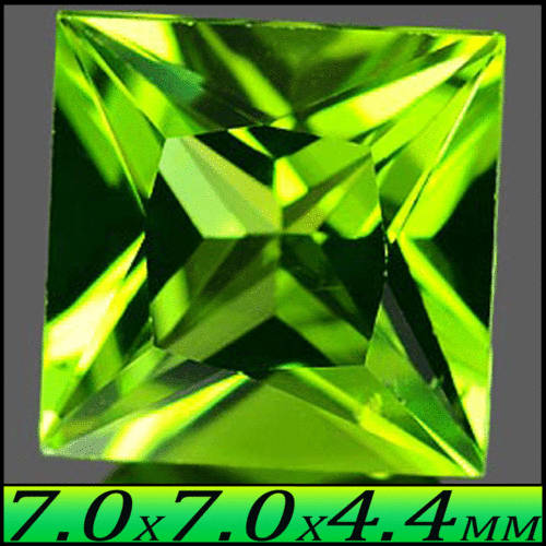NATURAL UNHEATED OLIVE GREEN OCTAGON POLISHED THAILAND PERIDOT GEMSTONE.