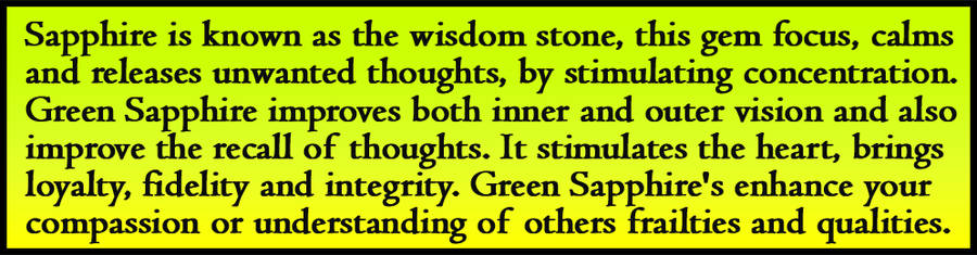 SAPPHIRES - GREEN GOLDEN YELLOW OR ORANGE AND RED SONGEA FROM TANZANIA.