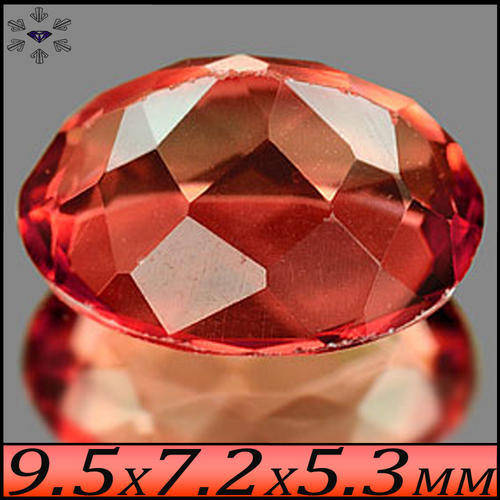 GEM PEACH FLUORITE [VVS] ~ AN UNHEATED NATURAL BRILLIANT OVAL FROM BRAZIL