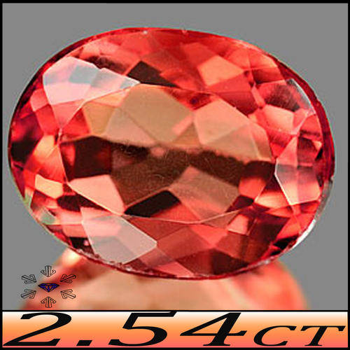 2.54CT GEM PEACH FLUORITE [VVS] ~ AN UNHEATED NATURAL BRILLIANT OVAL FROM BRAZIL
