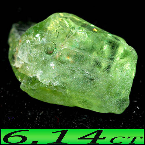 6.14 CT UNHEATED UNPOLISHED PERIDOT CRYSTAL ~ A NATURAL OLIVE GREEN THAILAND GEM
