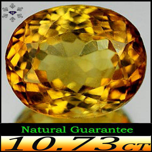 10.73CT IMPECCABLE IMPERIAL CHAMPAGNE TOPAZ [VVS] - UNHEATED MULTI FACETED OVAL GEM